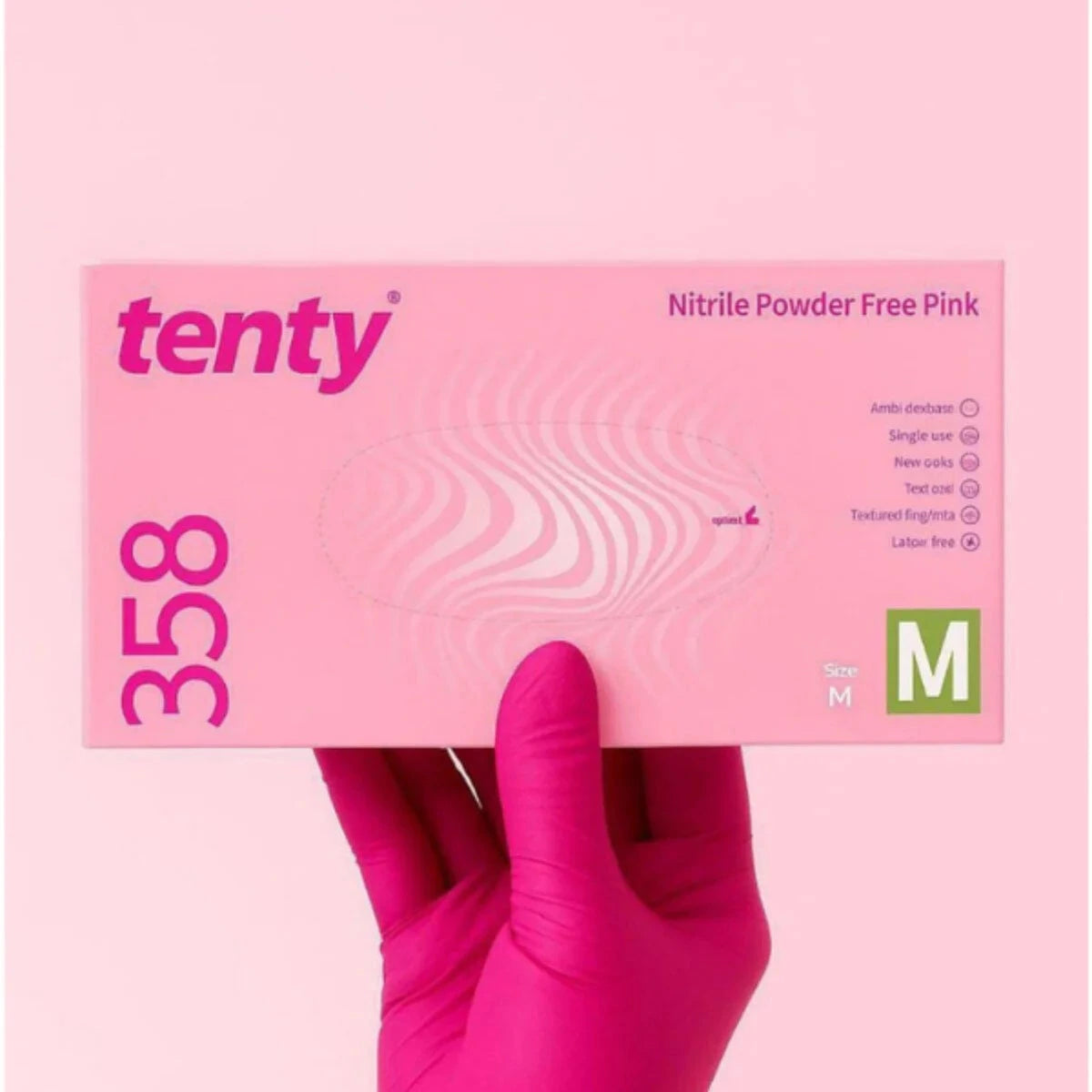 Tenty Pembe Nitril Eldiven 100'lü