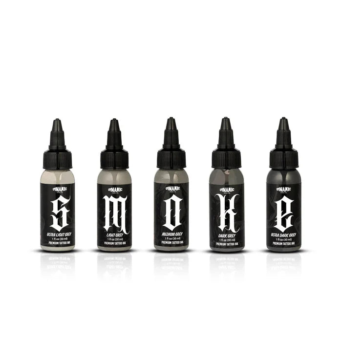 Dynamic SMOKE Opaque Greys Set 1 OZ X 5