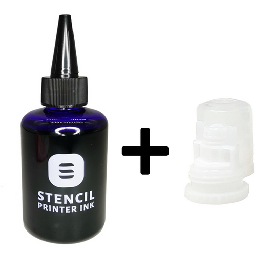 EPSON-CANON Inkjet Yazıcı Stencil Mürekkebi 140ml + Epson Uyumlu Başlık